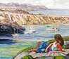 Coast of Rhodes 1991 - Huge 42x48 - Greece Limited Edition Print by Howard Behrens - 0