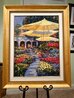 Mediterranean Gardens 2006 - Framed Embellished Giclee on Canvas Limited Edition Print by Howard Behrens - 1