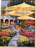 Mediterranean Gardens 2006 - Framed Embellished Giclee on Canvas Limited Edition Print by Howard Behrens - 2