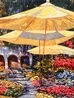 Mediterranean Gardens 2006 - Framed Embellished Giclee on Canvas Limited Edition Print by Howard Behrens - 3