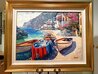 Memories of Capri 2007 - Framed Embellished Giclee on Canvas - Huge - Italy Limited Edition Print by Howard Behrens - 1
