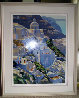 Hillside at Fira 1988 Limited Edition Print by Howard Behrens - 1