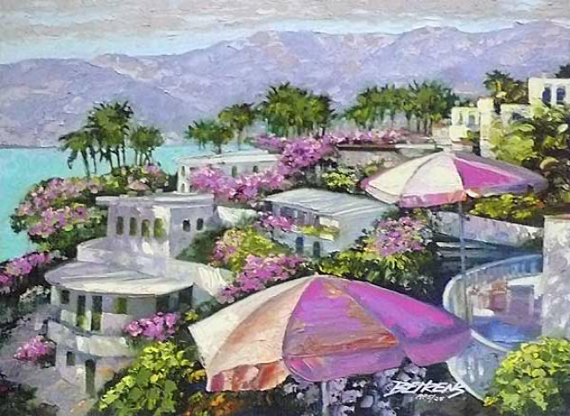 Acapulco Memories, Mexico 2008 Embellished Limited Edition Print by Howard Behrens