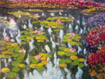 Tribute to Monet: Pond in Bloom Limited Edition Print - Howard Behrens Tribute to Monet: Pond in Bloom Limited Edition Print - Howard Behrens