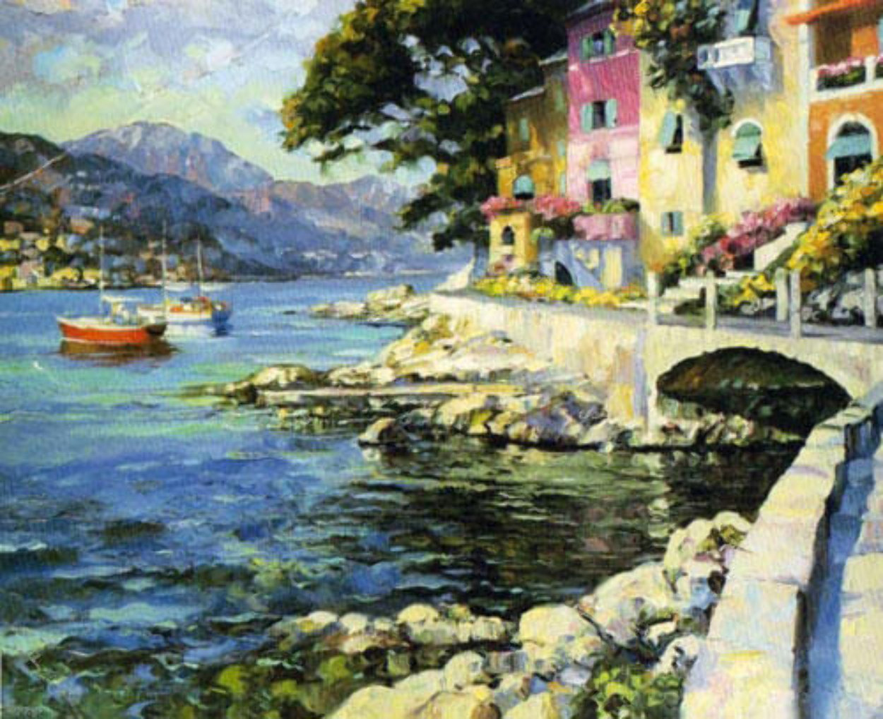 Antibes, France 1990 Limited Edition Print by Howard Behrens