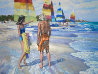 Untitled Beach Scene 1981 52x40 - Huge Original Painting by Howard Behrens - 2 Untitled Beach Scene 1981 52x40 - Huge Original Painting by Howard Behrens - 2
