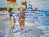 Untitled Beach Scene 1981 52x40 - Huge Original Painting by Howard Behrens - 0