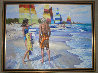Untitled Beach Scene 1981 52x40 - Huge Original Painting by Howard Behrens - 1 Untitled Beach Scene 1981 52x40 - Huge Original Painting by Howard Behrens - 1