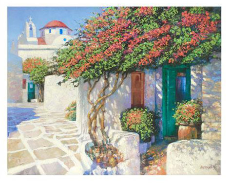 Memories of Mykonos, Greece Limited Edition Print - Howard Behrens
