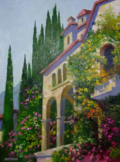 Villa in Venice (Italy) 30x24 Original Painting - Howard Behrens Villa in Venice (Italy) 30x24 Original Painting - Howard Behrens