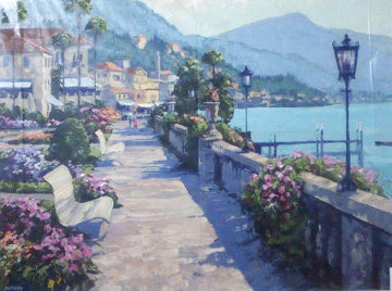 Bellagio Promenade 1991, Italy Limited Edition Print - Howard Behrens Bellagio Promenade 1991, Italy Limited Edition Print - Howard Behrens