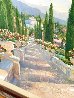 Lake Como Vista, Italy 2002 39x49  Huge Original Painting by Howard Behrens - 3