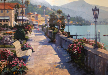 Belagio Promenade, Italy 1991 Limited Edition Print - Howard Behrens Belagio Promenade, Italy 1991 Limited Edition Print - Howard Behrens