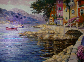 Antibes Remembered (France) Embellished Limited Edition Print - Howard Behrens Antibes Remembered (France) Embellished Limited Edition Print - Howard Behrens