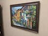 Village Hideaway AP 2000 - Framed Embellished Giclee on Canvas Limited Edition Print by Howard Behrens - 2
