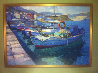 Paxos Harbor, Greece 48x30 Original Painting by Howard Behrens - 1 Paxos Harbor, Greece 48x30 Original Painting by Howard Behrens - 1