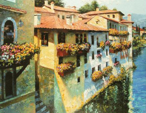 Bassano Del Grappa, Italy 2010 Embellished Limited Edition Print - Howard Behrens