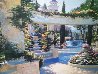 Bellagio Garden, Italy Embellished Limited Edition Print by Howard Behrens - 0
