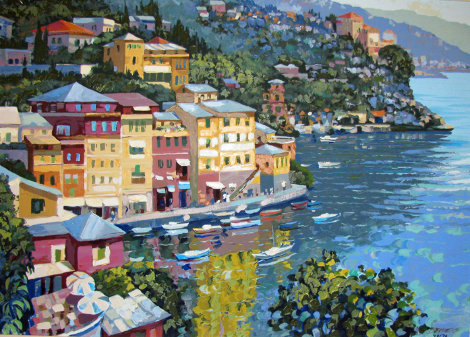 Harbor View 1995 Embellished Limited Edition Print - Howard Behrens