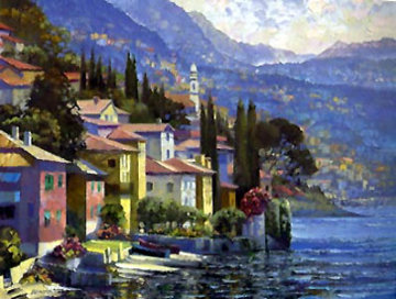 Impressions of Lake Como, Italy Embellished Limited Edition Print - Howard Behrens Impressions of Lake Como, Italy Embellished Limited Edition Print - Howard Behrens