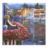 Lakeside Balcony 2011  Embellished Limited Edition Print by Howard Behrens - 1