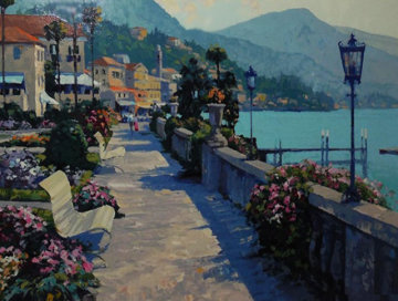 Bellagio Promenade - Italy 1991 Limited Edition Print - Howard Behrens Bellagio Promenade - Italy 1991 Limited Edition Print - Howard Behrens