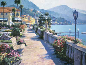 Bellagio Promenade 1991, Italy Limited Edition Print - Howard Behrens Bellagio Promenade 1991, Italy Limited Edition Print - Howard Behrens