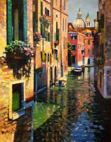 Intrinsically Venice 53x41 (Italy) Original Painting - Howard Behrens