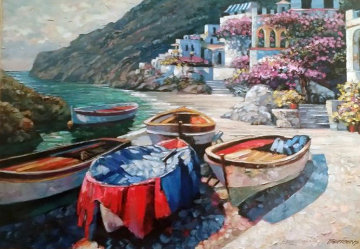 Capri Boats, Italy 2001 Limited Edition Print - Howard Behrens Capri Boats, Italy 2001 Limited Edition Print - Howard Behrens