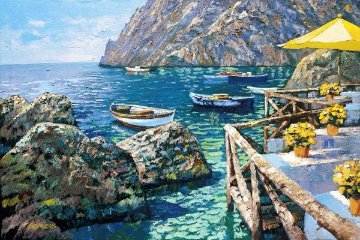 Cafe Capri HC 2003 32x44 Limited Edition Print - Howard Behrens Cafe Capri HC 2003 32x44 Limited Edition Print - Howard Behrens