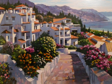 Mijas Greece 1990 Limited Edition Print - Howard Behrens Mijas Greece 1990 Limited Edition Print - Howard Behrens