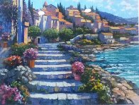 Steps of St. Tropez 1996 Limited Edition Print by Howard Behrens - 0