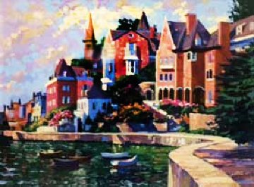 Afternoon At Dinard 1995 Limited Edition Print - Howard Behrens Afternoon At Dinard 1995 Limited Edition Print - Howard Behrens