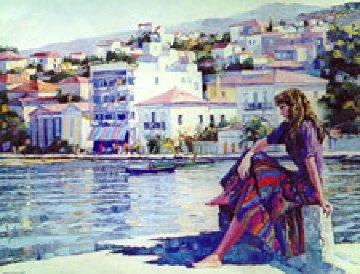 Grecian Harbor Limited Edition Print - Howard Behrens