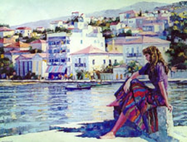 Grecian Harbor Limited Edition Print by Howard Behrens