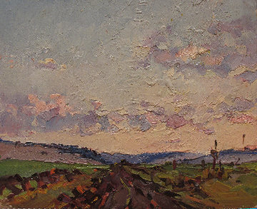 Fresh Summer Day 1972 7x9 Original Painting - Vasily Belikov Fresh Summer Day 1972 7x9 Original Painting - Vasily Belikov