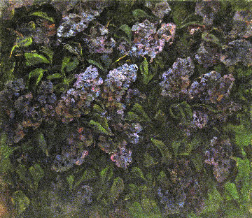 Lilac 1981 27x31 Original Painting - Vasily Belikov Lilac 1981 27x31 Original Painting - Vasily Belikov