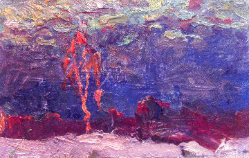 Birch 1982 9x13 Original Painting - Vasily Belikov Birch 1982 9x13 Original Painting - Vasily Belikov