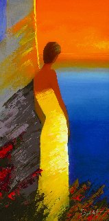 A Regarder La Mer Embellished 2012 Limited Edition Print - Emile Bellet A Regarder La Mer Embellished 2012 Limited Edition Print - Emile Bellet