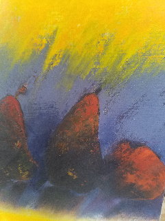 Les Poires 43x15 Original Painting - Emile Bellet Les Poires 43x15 Original Painting - Emile Bellet