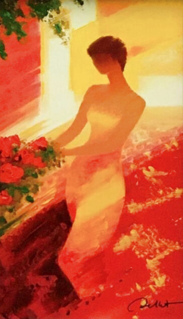 Bella Leona May 2012 Embellished Giclee on Canvas Limited Edition Print by Emile Bellet