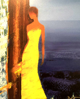 Fragrances Bleues 2006 Embellished Limited Edition Print - Emile Bellet Fragrances Bleues 2006 Embellished Limited Edition Print - Emile Bellet