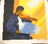 Violiniste Bleu 2004 Limited Edition Print by Emile Bellet - 1