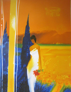 Promenade Estivale 2005 Embellished Limited Edition Print - Emile Bellet Promenade Estivale 2005 Embellished Limited Edition Print - Emile Bellet