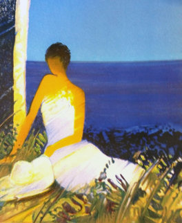 Moment Blue 2006 Embellished Limited Edition Print - Emile Bellet Moment Blue 2006 Embellished Limited Edition Print - Emile Bellet