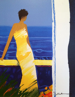 A Docee a La Mer 2004 Embellished Limited Edition Print - Emile Bellet A Docee a La Mer 2004 Embellished Limited Edition Print - Emile Bellet