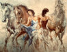 Days of Summer 2003 - Framed  Embellished Giclee on Canvas Limited Edition Print by Gary Benfield - 0