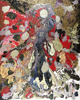 Liquid Moon 2002 59x47 Super Huge Original Painting - Philippe Benichou Liquid Moon 2002 59x47 Super Huge Original Painting - Philippe Benichou