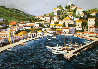 Greek Port with Remarque 1987 Limited Edition Print by Tony Bennett - 0 Greek Port with Remarque 1987 Limited Edition Print by Tony Bennett - 0