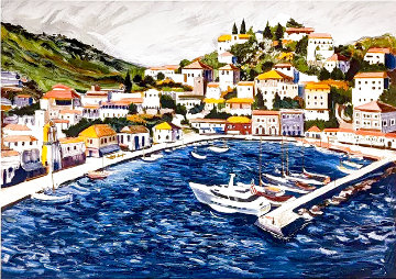 Greek Port 1987 Limited Edition Print - Tony Bennett